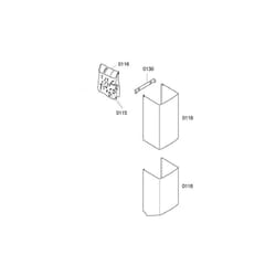 Bosch - conduit d aeration superieur rep 0119 pour hotte ...