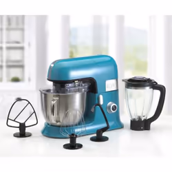 ROBOT PETRIN 6.5L KITCHENCOOK AVEC BLENDER SÉCURISE ET ACCESSOIRES EN TÉFLON EXPERT_XL BLEU