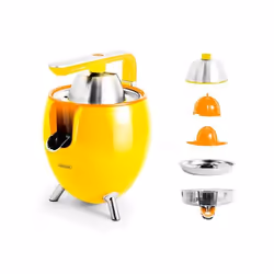 Kitchencook - Presse agrume électrique 550ml - 2 cônes de pressages - Bras articulé - Bec verseur - Filtre acier inoxydable