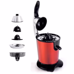 Presse agrumes inox double cônes et filtre en acier PRESSPRO rouge Kitchencook