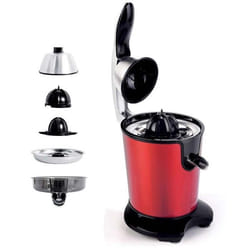 Presse agrumes inox double cônes et filtre en acier PRESSPRO rouge Kitchencook