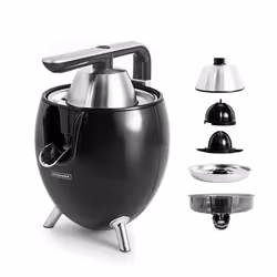 Kitchencook - Presse agrume électrique 550ml - 2 cônes de pressages - Bras articulé - Bec verseur - Filtre acier inoxydable