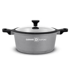 Faitout Fonte D'aluminium 24 Cm Avec Couvercle Chambord Titane Ft24tfi Durant Dupont
