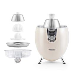 Kitchencook - Presse Agrume électrique 550ml - 2 Cônes De Pressages - Bras Articulé - Bec Verseur - Filtre Acier Inoxydable