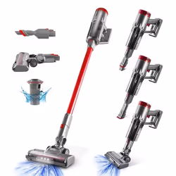 Vortex - Aspirateur Balai Cyclonique 2 En 1 - 130w - Filtre Hepa - Autonomie(35min) - Lumière Led - Indicateur De Batterie