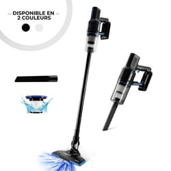 Vortex - Aspirateur Balai 2en1 Filaire - 400w - Filtre Hepa - Poignée Ergonomique - Cordon 5m - Noir