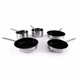 Batterie de cuisine 5 pcs TFI acier inoxydable anti adhésif UNLIMITED Kitchencook