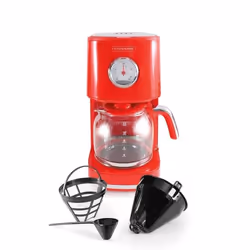 Kitchencook - Cafetière Filtre Rétro 15l - Filtre Réutilisable Nylon - Arrêt Automatique - Maintien Au Chaud