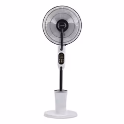 Pullman HL75, Ventilateur à lame domestique, Noir, Blanc, Sol, 57 dB, 70°, Boutons, Remote
