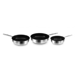 Lot De 3 Poêles 20, 24 Et 28 Cm Lola Kitchencook