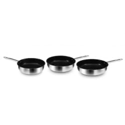 Lot De 3 Poêles 24, 28 Et 32 Cm Nina Kitchencook