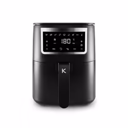 Kitchencook - Friteuse Sans Huile 4l - 8 Programmes - Minuterie Numérique - Thermostat Réglable - 1400w - Noir