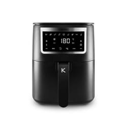 Kitchencook - Friteuse Sans Huile 4l - 8 Programmes - Minuterie Numérique - Thermostat Réglable - 1400w - Noir