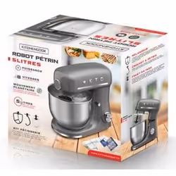 Kitchen Cook INSPIRON GREY robot de cuisine 600 W 5 L Gris, Acier inoxydable - Vue supplémentaire 4