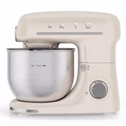 Kitchen Cook INSPIRON CREAM robot de cuisine 600 W 5 L Crème, Acier inoxydable