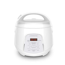 Kitchencook - Cuiseur à Riz 2.2l - Panier Vapeur Intégré - 400w - 4 Menus De Cuisson Automatique - Départ Différé - Blanc