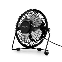 Pullman - Mini Ventilateur De Bureau Usb - Portable Léger Orientable - En Métal Noir