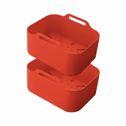 Paniers Cuisson Silicone X2 Silipot2 Red Kitchencook