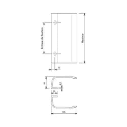 Finish - Paire de poignée aileron 300mm laqué noir RAL9005 satiné - la croisee ds - DS6825-P013