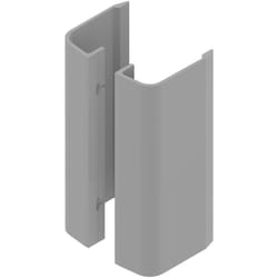 Finish - Paire de poignée aileron 300mm aluminium laqué gris RAL9006 - la croisee ds - DS6825-P007