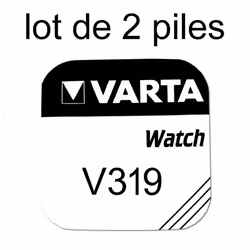 Pile de montre bouton varta 319 SR527SW 1.55v lot 2 piles