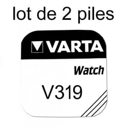 Pile de montre bouton varta 319 SR527SW 1.55v lot 2 piles