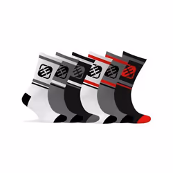 Lot de 6 Paires de Chaussettes Tennis homme assorties