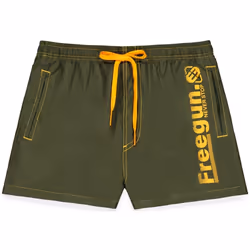 Boardshort court garçon avec ceinture demi-élastiquée