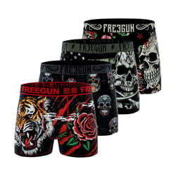 Lot de 4 boxers enfant Rock Skull
