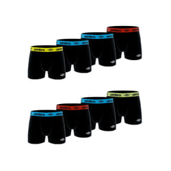 Lot de 8 boxers homme en coton ceinture colorée