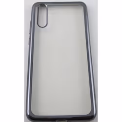 Coque - Huawei - P20 - Silicone haut de gamme - Transparent et noir - Souple