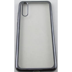 Coque - Huawei - P20 - Silicone haut de gamme - Transparent et noir - Souple