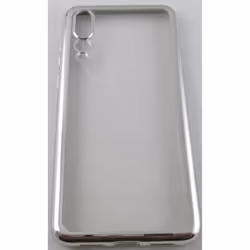 Coque - Huawei - P20 Pro/P20 Plus - Silicone haut de gamme - Transparent - Argent