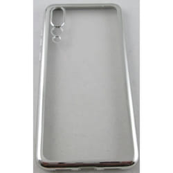 Coque - Huawei - P20 Pro/P20 Plus - Silicone haut de gamme - Transparent - Argent