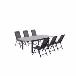 Concept Usine Ravenne ensemble de meubles de jardin Noir - Vue supplémentaire 10