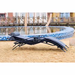 Concept Usine Bahia chaise de plage Noir, Gris - Vue supplémentaire 4