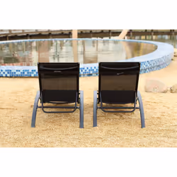 Concept Usine Bahia chaise de plage Noir