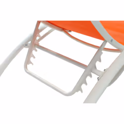 Concept Usine Bahia chaise de plage Orange, Blanc