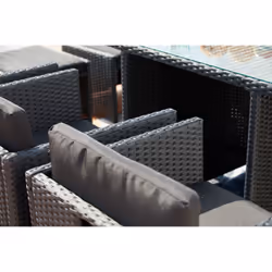 Concept Usine Miami 6 ensemble de meubles de jardin Noir - Vue supplémentaire 5