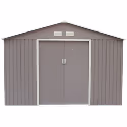 Description générale Spacieux, solide et durable, l'abri de jardin Sancy d'une surface de 10,85 m² est une solution de rangem ...