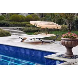 Concept Usine Aloha chaise de plage Écru Tissu