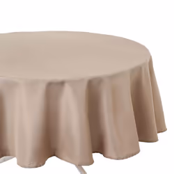 Atmosphera - Nappe anti-taches ronde Ophy - Diam 180 cm - Couleur lin