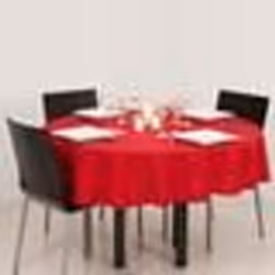 Atmosphera - Nappe anti-taches ronde Ophy - Diam 180 cm - Rouge