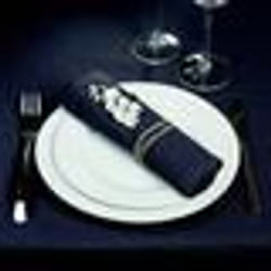 Atmosphera - 4 Serviettes de table - Coton - Gris