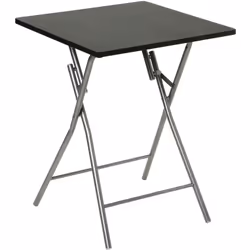 FICHE TECHNIQUE - Structure de la table en acier. - Plateau en MDF et PVC. - Peut se plier pour aller se ranger en un instant ...