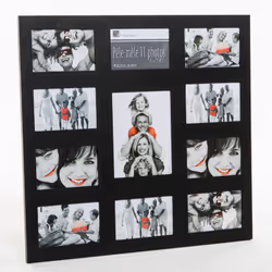 FICHE TECHNIQUE - Pêle mêle en MDF et PVC. - 11 Emplacements pour disposer toutes vos photos. - Convient pour les photos : 1 ...