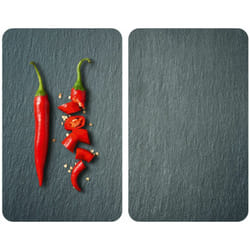 Wenko - 2 Couvre-plaques universel Piment - 30 x 52 cm