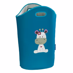 Wenko - Panier à linge enfant Greta - 40 x H. 52 cm - Bleu