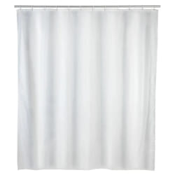 Wenko Rideau de douche Uni - Blanc 180x200 cm
