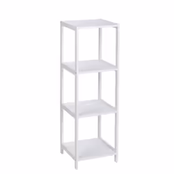 Etagère de salle de bain 4 Niveaux Olso - H. 112 cm - Blanc